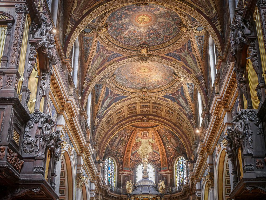 Cathédrale Saint-Paul - plafond du choeur